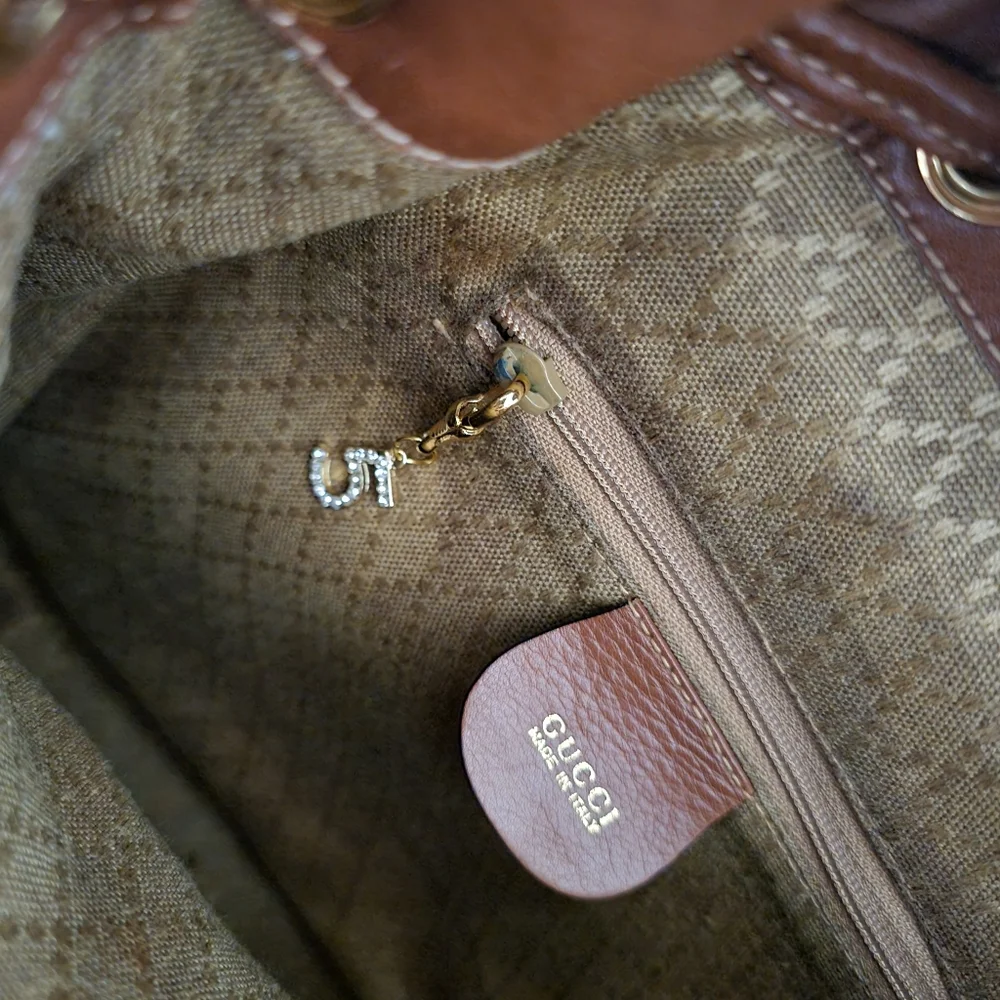 Authentic Gucci Leather Bamboo Backpack - Picture 13 of 16